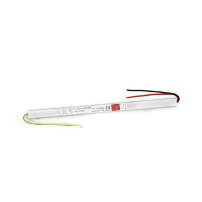 Τροφοδοτικό στενό για ταινίες led 60W από 240V σε 12VDC IP20 διαστάσεων 312x18x18mm