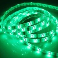 Led ταινία 5m ECO 4.8W/m 12VDC πράσινο φως στεγανή IP54 λευκή αυτοκόλλητη για εξωτερικούς χώρους