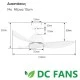 Ανεμιστήρας οροφής μοτέρ DC 40W με τηλεχειριστήριο & LED 24W φωτισμό Levantes 46-YJ356 (Antique Brass) Φ117cm Ανεμιστήρας οροφής μοτέρ DC 40W με τηλεχειριστήριο & LED 24W φωτισμό Levantes 46-YJ356 (Antique Brass) Φ117cm