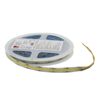 Ταινία LED COB γραμμικού φωτισμού 5m 24VDC 14W/m CCT 2700k έως 6500k απόχρωση φωτός 608led/m IP54