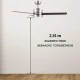 Ανεμιστήρας οροφής μοτέρ 22W DC με WI-Fi & Τηλεχειριστήριο Telemax CES523E5L Inox φωτισμός LED CCT με 10 επίπεδα έντασης