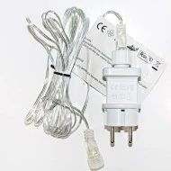 Τροφοδοτικό λευκό για MINILED RGB 230V/31V 7,2W με 8 ενσωματωμένα προγράμματα 5m