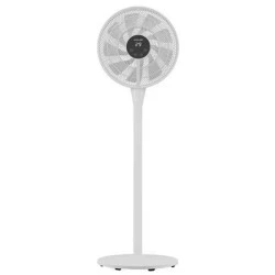 Ανεμιστήρας με ορθοστάτης 25W DC μοτέρ  8 ταχυτήτων Φ40 9 φτερωτών  με χρονοδιακόπτη σε λευκό χρώμα 