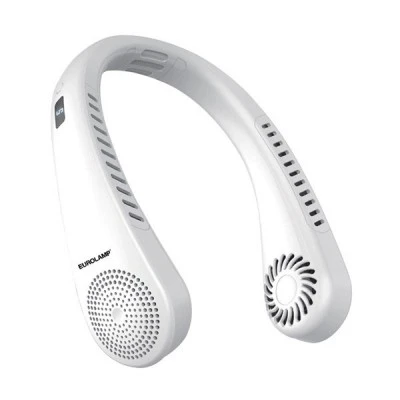 Ανεμιστήρας λαιμού επαναφορτιζόμενος τροφοδοσία μέσω usb type-c σε λευκό χρώμα Ανεμιστήρας λαιμού επαναφορτιζόμενος τροφοδοσία μέσω usb type-c σε λευκό χρώμα