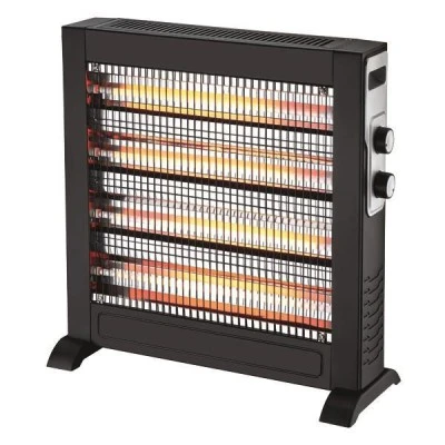 Θερμάστρα χαλαζία 2800W 220-240V με θερμοστάτη και λαβές μεταφοράς για χώρους έως 30m²
