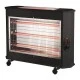 Θερμάστρα χαλαζία 2800W 220-240V μαύρη με θερμοστάτη διακόπτη ασφαλείας και θερμοστάτη Θερμάστρα χαλαζία 2800W 220-240V μαύρη με θερμοστάτη διακόπτη ασφαλείας και θερμοστάτη