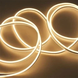 Tαινία NEON LED 5m 24VDC 12W/m θερμό χρώμα φωτός 2700k 250lm/m κατάλληλη για εξωτερικό χώρο IP67 Ra80 4x10mm 3YRS