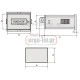 Ωρομετρητής πόρτας πίνακα VEMER HM30-1236 12-36VDC ανάλυση 1/100h 36x24mm