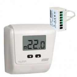 Θερμοστάτης ασύρματος RF+RX16A LCD 84x84x28mm επίτοιχης τοποθέτησης