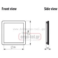 Αντάπτορας οργάνων EVAD από 72x72 mm εώς 96x96 mm