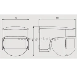 Aνιχνευτής κίνησης 200° 8m 230VAC VEMER SENSOR – 200BLISTER