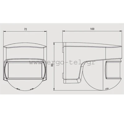 Aνιχνευτής κίνησης 200° 8m 230VAC VEMER SENSOR – 200BLISTER