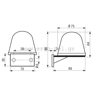 Ανιχνευτής φωτεινότητας ρελέ 10A 250VAC 3-70lux VEMER VELUX