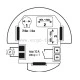 Ανιχνευτής φωτεινότητας ρελέ 10A 250VAC 3-70lux VEMER VELUX