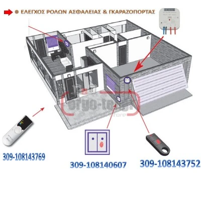 Ασύρματος δέκτης ELKO RFJA-12B ελέγχου ρολών-γκαραζόπορτας εμβέλεια 100m & 2εξοδοι Ασύρματος δέκτης ELKO RFJA-12B ελέγχου ρολών-γκαραζόπορτας εμβέλεια 100m & 2εξοδοι