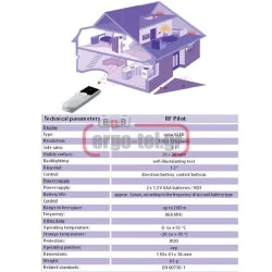 Ασύρματος πομπός χειρός - τηλεχειριστήριο ELKO RF PILOT/W με οθόνη LCD & ΕΜΒΕΛΕΙΑ 200m λευκό