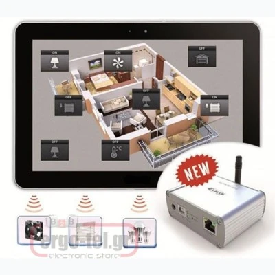 Μετατροπέας ETHERNET ELKO E-LAN-RF003 συνδέεται με router εμβέλεια 100m