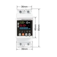 Επιτηρητής μονοφασικός ψηφιακός Wi-Fi JJMVPD-63LWS 63A με προστασία τάσης, ρεύματος και διαρροής συμβατός με Tuya & Smart Life Επιτηρητής μονοφασικός ψηφιακός Wi-Fi JJMVPD-63LWS 63A με προστασία τάσης, ρεύματος και διαρροής συμβατός με Tuya & Smart Life