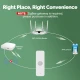Ανιχνευτής κίνησης Wi-Fi P01 EL-TECH με γωνία 128° εμβέλεια έως 6m και ειδοποιήσεις μέσω εφαρμογής 71x25x20 m