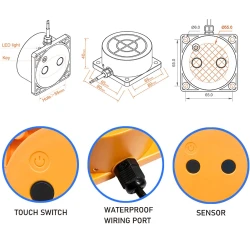 Αισθητήρας στάθμης υγρού ME201W Ultrasonic υπερηχητικός μετρητής για δεξαμενές με εύρος έως 4m & απομακρυσμένη παρακολούθηση μέσω WiFi