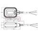Φλοτέρ νερού πλακέ VEMER KEY15 με καλώδιο PVC 15m IP68 10Α