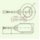 Φλοτέρ νερού πλακέ με καλώδιο PVC 10m IP68 HUTO HT-M15-10 10Α