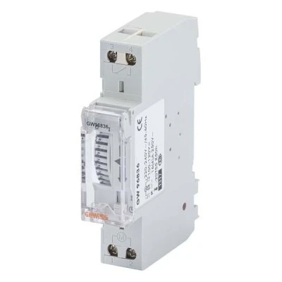 Χρονοδιακόπτης ράγας στενός ημερήσιος με εφεδρεία 50 ώρες GEWISS Ιταλίας