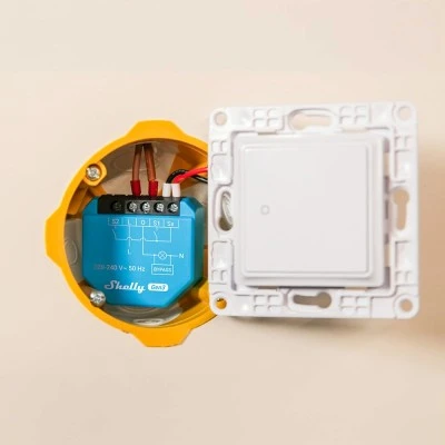 Ελεγκτής φωτισμού Shelly 1L Gen3 WiFi για 1 κανάλι μη ουδέτερου φωτισμού