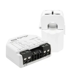 Έξυπνος μετρητής ενέργειας Wi-Fi & Bluetooth Shelly EM Gen 3 με διπλό κανάλι και σφιγκτήρα ρεύματος 50A