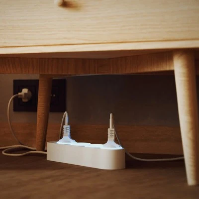 Πολύπριζο Shelly Power Strip 4 Gen4 λευκό με 4 ελεγχόμενες πρίζες που διαθέτουν μετρητές ισχύος 43x237x56 mm