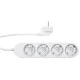 Πολύπριζο Shelly Power Strip 4 Gen4 λευκό με 4 ελεγχόμενες πρίζες που διαθέτουν μετρητές ισχύος 43x237x56 mm