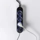 Πολύπριζο Shelly Power Strip 4 Gen4 μαύρο με 4 ελεγχόμενες πρίζες που διαθέτουν μετρητές ισχύος 43x237x56 mm