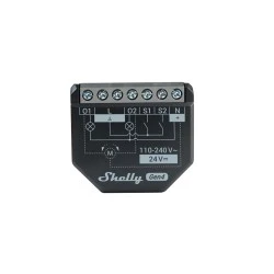 Shelly 2PM Gen4 έξυπνος διακόπτης ρελέ με μέτρηση ρεύματος 2 καναλιών & σύνδεση Wi-Fi, Bluetooth, Zigbee, Matter για έλεγχο φωτισμού, ρολών και αυτοματισμούς - 4 τεμάχια