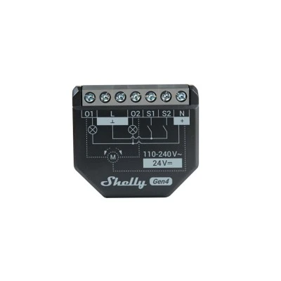 Shelly 2PM Gen4 έξυπνος διακόπτης ρελέ με μέτρηση ρεύματος 2 καναλιών & σύνδεση Wi-Fi, Bluetooth, Zigbee, Matter για έλεγχο φωτισμού, ρολών και αυτοματισμούς Shelly 2PM Gen4 έξυπνος διακόπτης ρελέ με μέτρηση ρεύματος 2 καναλιών & σύνδεση Wi-Fi, Bluetooth, Zigbee, Matter για έλεγχο φωτισμού, ρολών και αυτοματισμούς