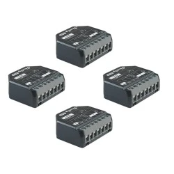 Shelly 2PM Gen4 έξυπνος διακόπτης ρελέ με μέτρηση ρεύματος 2 καναλιών & σύνδεση Wi-Fi, Bluetooth, Zigbee, Matter για έλεγχο φωτισμού, ρολών και αυτοματισμούς - 4 τεμάχια