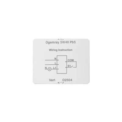 Έξυπνο ρελέ υψηλού φορτίου Ogemray Smart relay 25A με 1 έξοδο έως 25A  6000W & με μετρητή ενέργειας