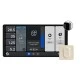 έγχρωμη οθόνη αφής 6,95" Shelly Wall Display X2 Silver ασημί + BLU H&T Ivory για Εποπτεία αυτοματισμών έξυπνου σπιτιού