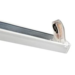 Slim φωτιστικό κενό για 1 λάμπα LED TUBE Τ8 1.50m τύπου φθορίου με τροφοδοσία στο 1 άκρο