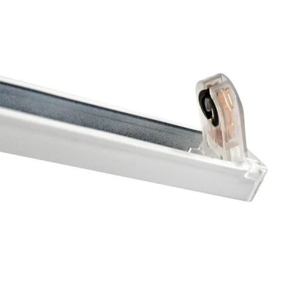 Slim φωτιστικό κενό για 1 λάμπα LED TUBE Τ8 1.50m τύπου φθορίου με τροφοδοσία στο 1 άκρο