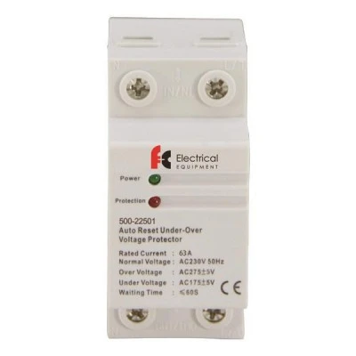 Επιτηρητής τάσης μονοφασικός 63Α 2P 175-275V Επιτηρητής τάσης μονοφασικός 63Α 2P 175-275V