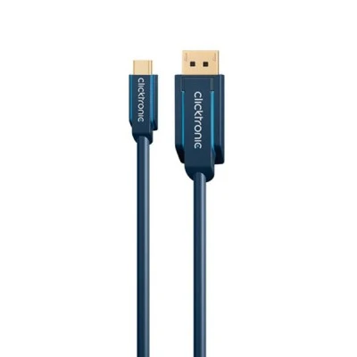 Καλώδιο CLICKTRONIC 44931 DisplayPort σε USB Type-C 4K/60Hz μήκους 1m