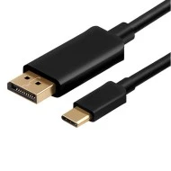 Καλώδιο 1.2m POWERTECH Type-C σε DisplayPort 1.2 CAB-UC032 copper σε μαύρο χρώμα