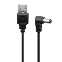 Καλώδιο 1.5m POWERTECH USB 2.0(M) σε DC 5.5x2.1mm (F) CAB-U121 copper
