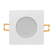 Led σποτ μπάνιου λευκό τετράγωνο χωνευτό ισχύος 5W 230V 4000k ενδιάμεσο φως 410lm στεγανό IP65