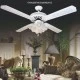 Ανεμιστήρας οροφής με 4 φώτα λευκός Φ130cm 70W 230V & 3 ταχύτητες για χώρους έως 15m²