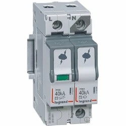 Αντικεραυνικό ράγας τυπου Τ2 Imax 40kA 1P+N 2 module LEGRAND 412246 Αντικεραυνικό ράγας τυπου Τ2 Imax 40kA 1P+N 2 module LEGRAND 412246