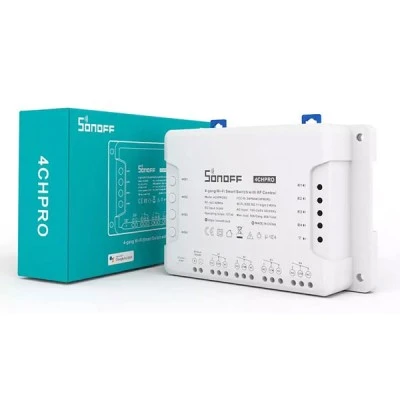 Διακόπτης SONOFF Smart 4CH PRO R3 40A RF control με ενσωματωμένο δέκτη ραδιοσυχνοτήτων 433,92MHz