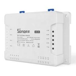 Διακόπτης WiFi SONOFF Smart 4CH R3 100-240V AC 50/60Hz 4 θέσεων 16A λευκός