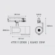 AI KANO track spot μαύρο αλουμινίου 35W RGBW 220-240V 24° D80x181mm με dual sensor & Bluetooth (4TR112D08) AI KANO track spot μαύρο αλουμινίου 35W RGBW 220-240V 24° D80x181mm με dual sensor & Bluetooth (4TR112D08)
