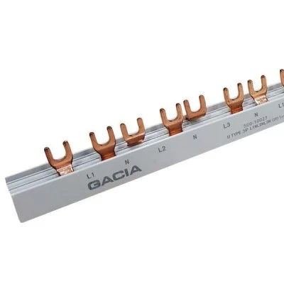 Γέφυρα χαλκού GACIA τύπου U 3P L+N (2p) 1m με μόνωση